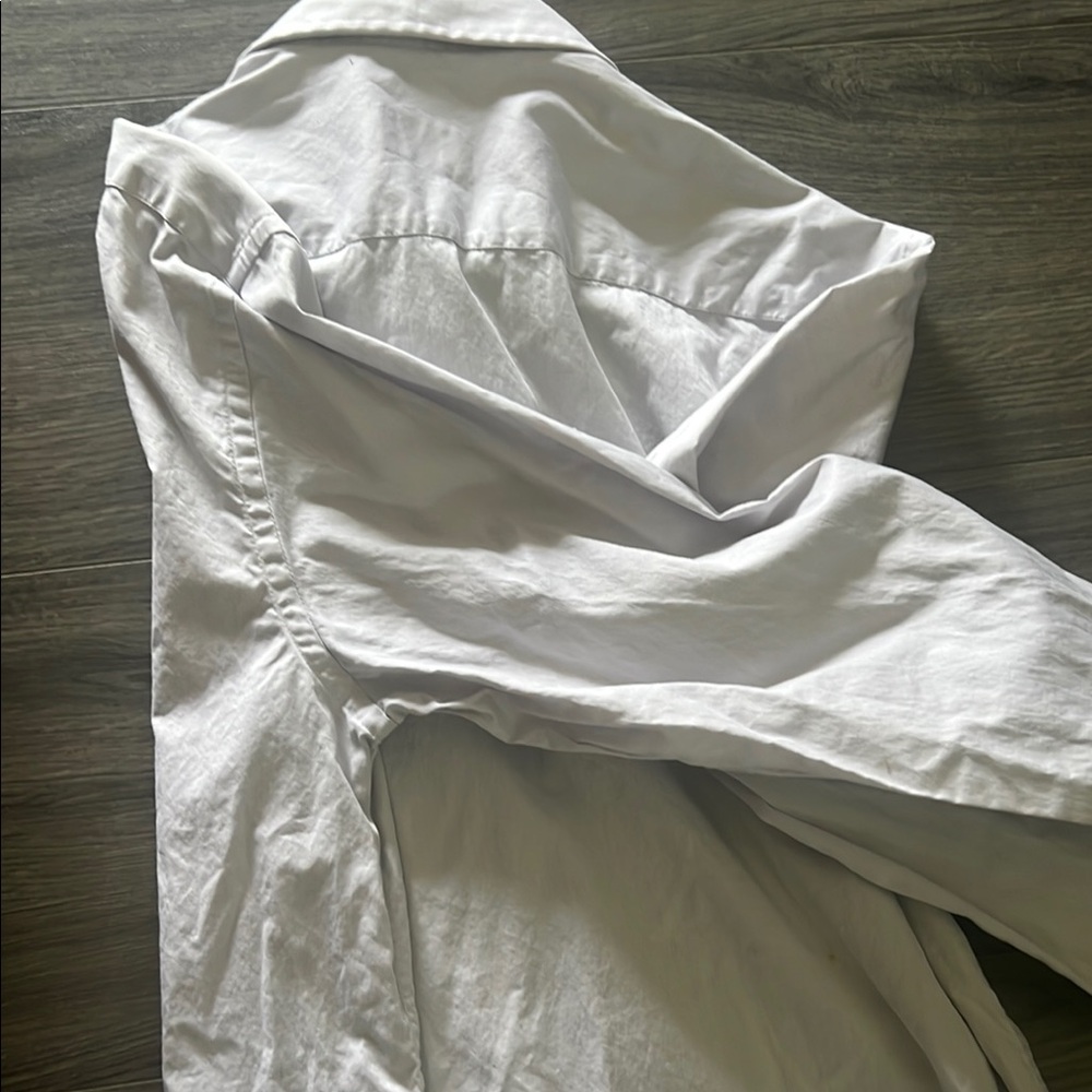 Armani Collezioni White Dress Shirt Crisp Cotton Long Sleeve - Picture 6 of 8